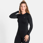 Odlo Performance Warm Eco Crew Neck Thermoshirt Lange Mouwen Zwart