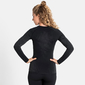 Odlo Performance Warm Eco Crew Neck Thermoshirt Lange Mouwen Zwart