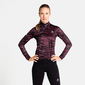 Odlo Zeroweight Ceramiwarm Fietsshirt Lange Mouwen Donkerrood Dames