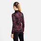 Odlo Zeroweight Ceramiwarm Fietsshirt Lange Mouwen Donkerrood Dames