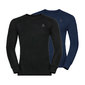 Odlo SUW Active Warm Thermoshirt Lange Mouwen 2 Pack Zwart/Donkerblauw