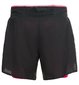 Odlo Axalp Trail 2-in-1 Hardloopbroek Kort Zwart/Roze Dames