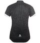Odlo Essential Full Zip Fietsshirt Korte Mouwen Zwart/Wit Dames