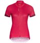 Odlo Essential Full Zip Fietsshirt Korte Mouwen Roze/Paars Dames