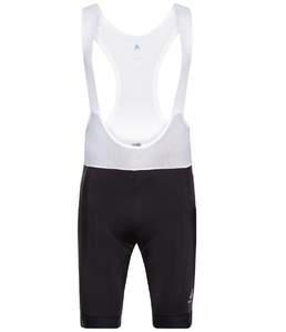Odlo Zeroweight Fietsbroek Kort Met Bretels Zwart/Wit Heren