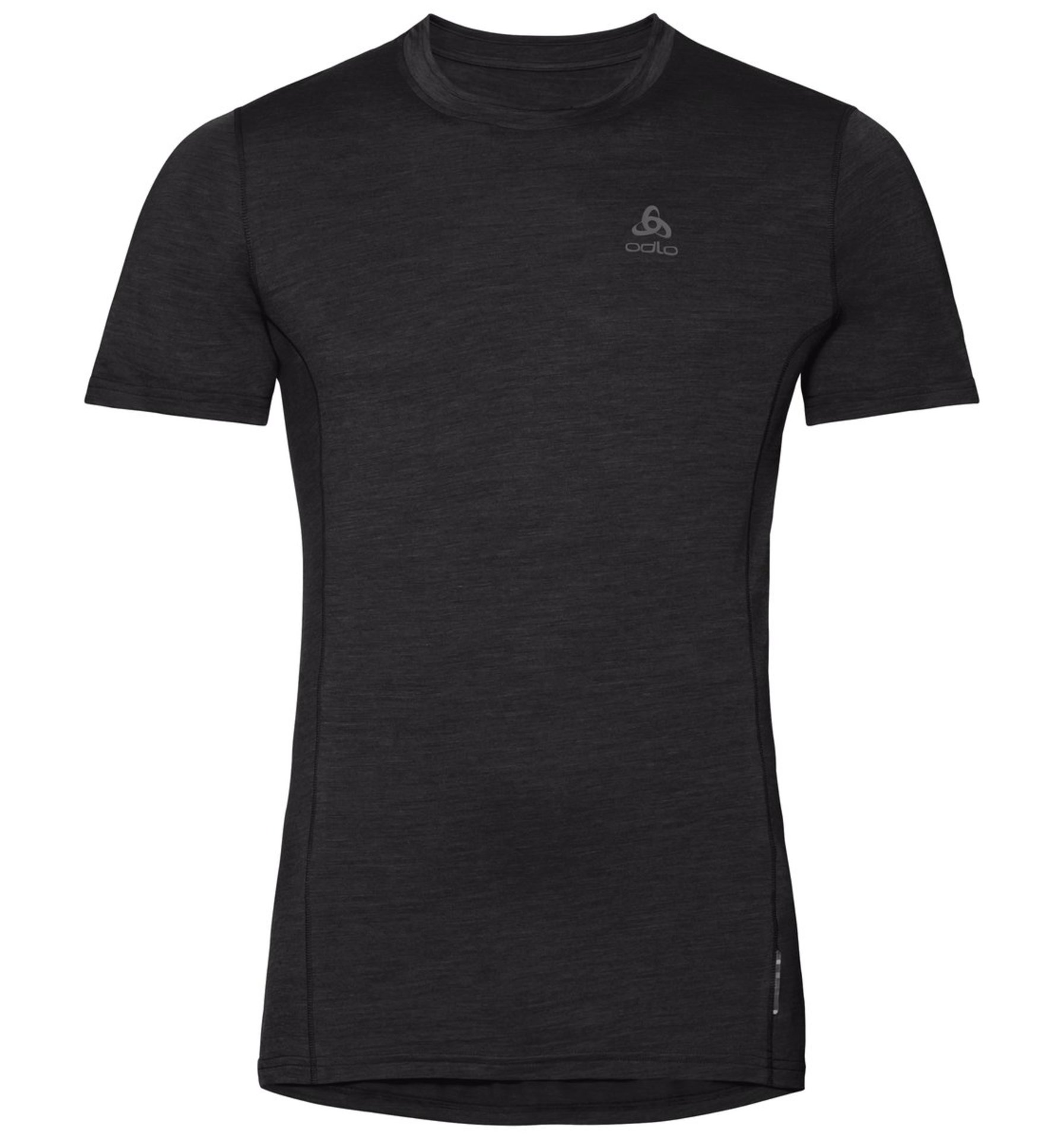 Odlo Merino 130 Bl Ondershirt Korte Mouwen Crew Neck Zwart Heren