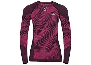 Odlo Blackcomb Eco BL Crew Neck Thermoshirt Lange Mouwen Paars Dames