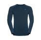 Odlo Performance Warm Eco Crew Neck Thermoshirt Lange Mouwen Blauw Heren