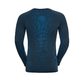 Odlo Performance Warm Eco Crew Neck Thermoshirt Lange Mouwen Blauw Heren