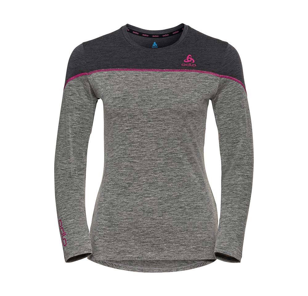 Odlo Revelstoke PW 150 BL Top Crew Neck Thermoshirt Lange Mouwen Grijs/Paar