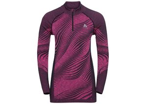 Odlo Blackcomb Eco BL Turtle Neck Thermoshirt Lange Mouwen Paars Dames