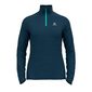 Odlo Thermal Midlayer 1/2 Zip Hardloopshirt Lange Mouwen Donkerblauw