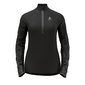 Odlo Zeroweight Ceramiwarm 1/2 Zip Hardloopshirt Lange Mouwen Zwart Dames