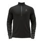 Odlo Zeroweight Ceramiwarm 1/2 Zip Hardloopshirt Lange Mouwen Zwart Heren
