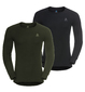Odlo SUW Active Warm Thermoshirt Lange Mouwen 2Pack Groen/Zwart Heren