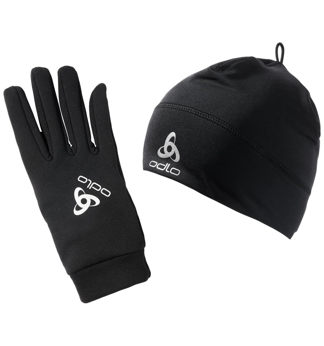 Odlo Polyknit Muts en Handschoenen Zwart