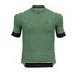 Odlo Zeroweight Full Zip Fietsshirt Korte Mouwen Groen/Zwart Heren
