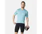 Odlo Zeroweight Chill-Tec Full Zip Fietsshirt Korte Mouwen Lichtblauw Heren