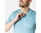 Odlo Zeroweight Chill-Tec Full Zip Fietsshirt Korte Mouwen Lichtblauw Heren