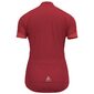 Odlo Essential Full Zip Fietsshirt Korte Mouwen Rood Dames