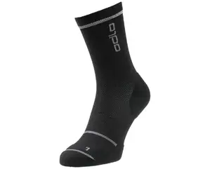 Odlo Ceramicool Reflective Micro Crew Sportsokken Zwart