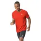 Odlo Essential Seamless Hardloopshirt Korte Mouwen Rood Melange Heren