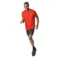Odlo Essential Seamless Hardloopshirt Korte Mouwen Rood Melange Heren