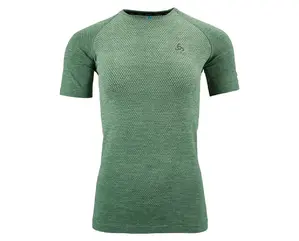 Odlo Essential Seamless Hardloopshirt Korte Mouwen Groen Dames