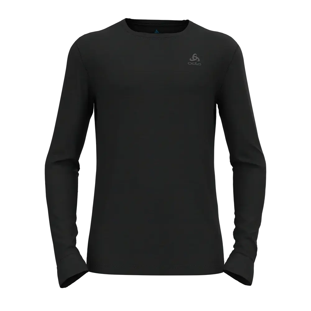 ODLO Merino 200 BL Crew Thermoshirt Lange Mouwen Zwart Heren