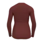 Odlo Active Warm Eco Crew Neck Thermoshirt Lange Mouwen Donkerrood Dames