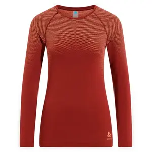 Odlo Performance Light Eco Crew Thermoshirt Lange Mouwen Rood Dames