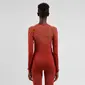 Odlo Performance Light Eco Crew Thermoshirt Lange Mouwen Rood Dames