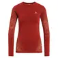Odlo Performance Warm Eco Crew Thermoshirt Lange Mouwen Donkerrood Dames