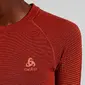 Odlo Performance Warm Eco Crew Thermoshirt Lange Mouwen Donkerrood Dames