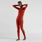 Odlo Performance Warm Eco Crew Thermoshirt Lange Mouwen Donkerrood Dames