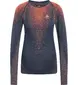 Odlo Blackcomb Eco Crew Thermoshirt Lange Mouwen Blauw/Oranje Dames