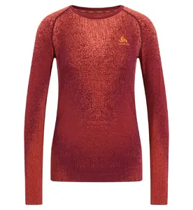 Odlo Blackcomb Eco Crew Thermoshirt Lange Mouwen Rood Dames