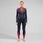 Odlo Blackcomb Eco Thermobroek Lang Blauw/Oranje Dames
