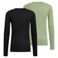 Odlo SUW Active Warm Thermoshirt Lange Mouwen 2Pack Zwart/Groen Heren
