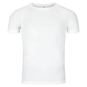 Odlo Performance Light Eco BL Top Crew Ondershirt Korte Mouwen Wit Heren