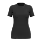 Odlo Merino 160 BL Top Crew Ondershirt Korte Mouwen Zwart Dames