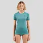 Odlo Merino 160 BL Top Crew Ondershirt Korte Mouwen Groen Dames