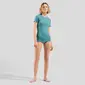 Odlo Merino 160 BL Top Crew Ondershirt Korte Mouwen Groen Dames