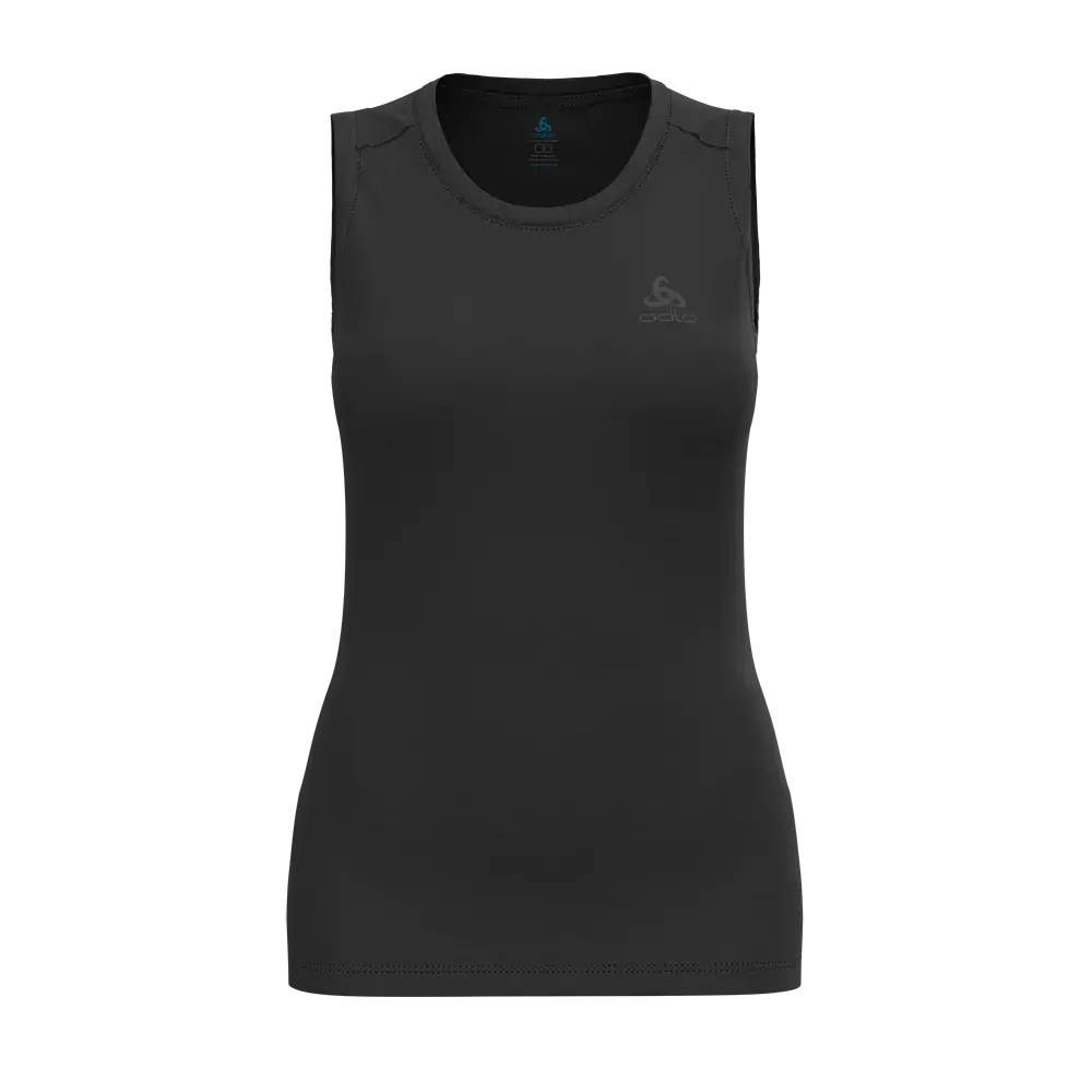 Odlo Merino 160 BL Top Crew Ondershirt Zonder Mouwen Zwart Dames