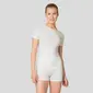 Odlo Performance Light Eco BL Top Crew Ondershirt Korte Mouwen Wit Dames