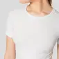 Odlo Performance Light Eco BL Top Crew Ondershirt Korte Mouwen Wit Dames