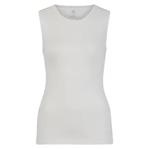 Odlo Performance Light Eco BL Top Crew Ondershirt Zonder Mouwen Wit Dames