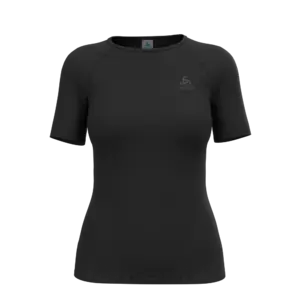 Odlo Merino PW 140 BL Top Crew Ondershirt Korte Mouwen Zwart Dames