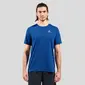 Odlo Zeroweight Chill-Tec Crew Hardloopshirt Korte Mouwen Blauw Heren