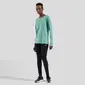 Odlo Essential Seamless Hardloopshirt Lange Mouwen Groen Melange Dames